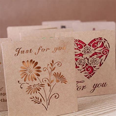 Generic 14 : 5pcs DIY Flower Forest Retro Pierced Post Greeting Gift ...