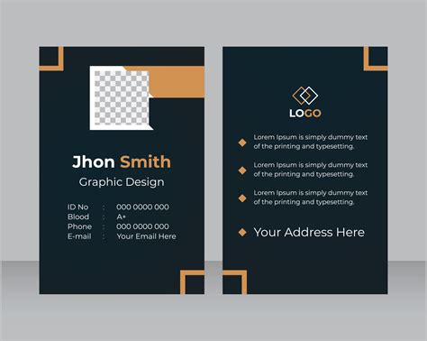 Image result for Sample ID Card Template