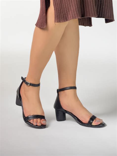 Ellery Black Block Heels – Monrow Shoes
