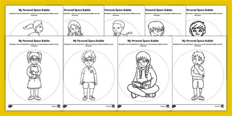 My Personal Space Bubble Worksheet | Twinkl USA