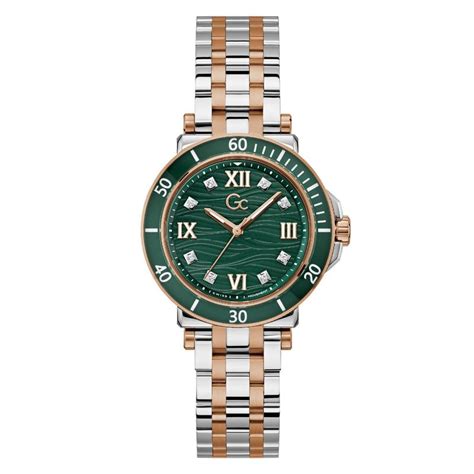 Buy GC Women One Sport Lady Green Round Dial Analog Watch - Z45001L9MF ...