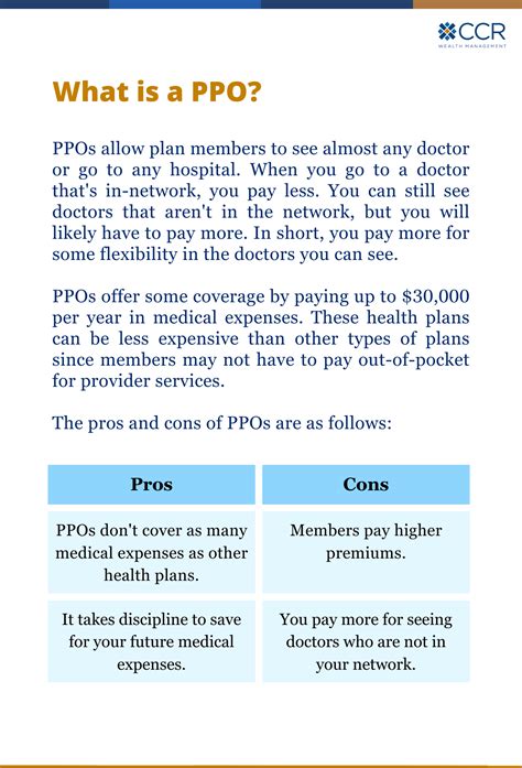 HSA vs PPO: Advantages and Disadvantages - CCR Wealth Management