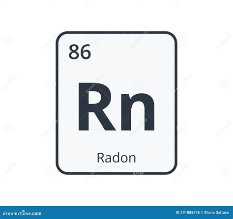 Radon Chemical Element. Concept Of Periodic Table. Royalty-Free Stock Image | CartoonDealer.com ...