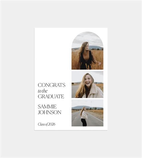 With Minor Wording Graduation Announcement