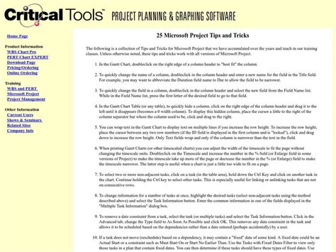 MS Project Tips 的图像结果