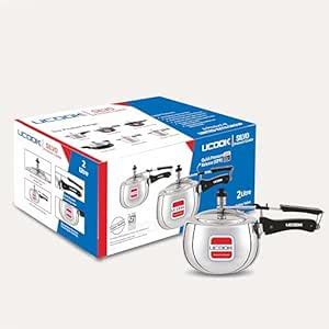 Buy UCOOK By UNITED Ekta Group Silvo 2 Litre Bulging Shape Aluminium ...