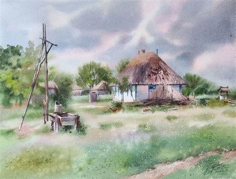 "Сельский пейзаж" купить в интернет-магазине Ярмарка Мастеров по цене ...