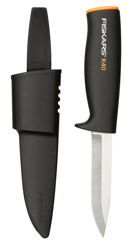 Fiskars K40 Utility Knife, Lightweight Plastic Design, Stainless Steel ...