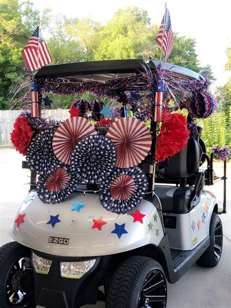 parade float 4th of july golf cart decorations