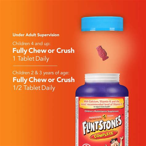 Flintstones Children's Complete Chewable Multivitamin - 60 Count | Buy ...