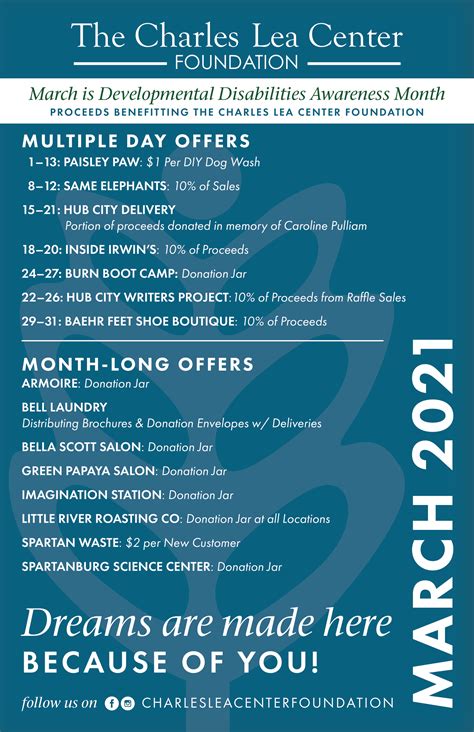 Celebrate Developmental Disabilities Awareness Month with the Charles ...