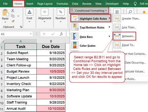 Image result for Conditional Formatting Days Excel