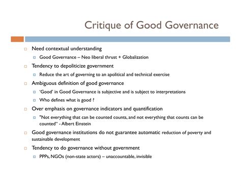 Good Governance : Origin, concepts and components | PDF