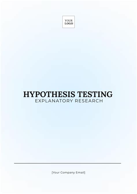 Image result for Hypothesis Testing Example Layout