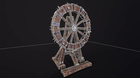 3D Breaking Wheel Torture Device - TurboSquid 2198287