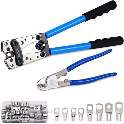 Buy Solsop Battery Cable Crimping Tool 10-1/0 AWG for Battery Terminal ...