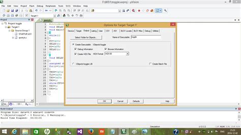 Convert ASM File to Hex File Using Keil 的图像结果