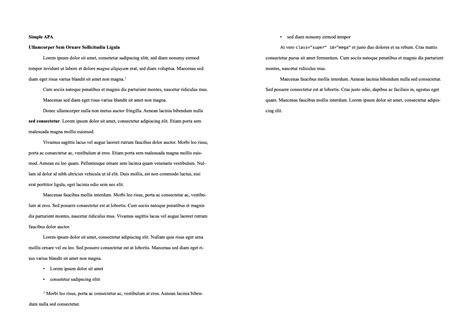 Simple APA - Ulysses Styles & Themes