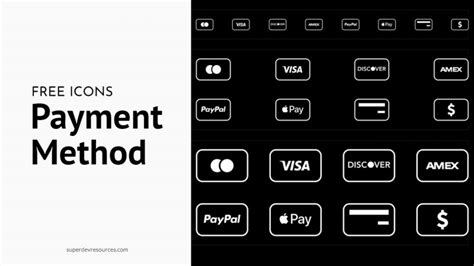16+ Free Payment Method Icon Sets - Download SVG, PNG for E-commerce ...