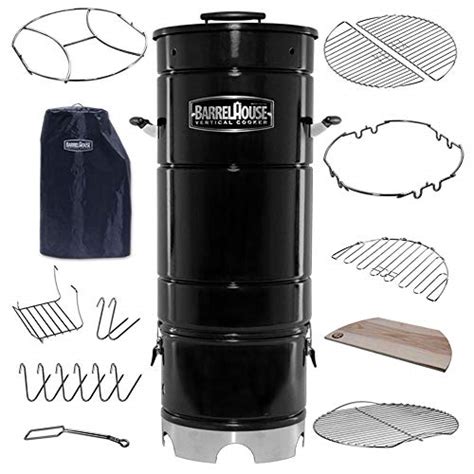Buy Barrel House Cooker 14D Wood & Charcoal Smoker with Innovative Time ...
