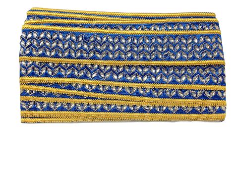 Inhika Lace Border for Saree, Dupatta, Gold, 3 Meter, 3.5 cm Width (3 ...