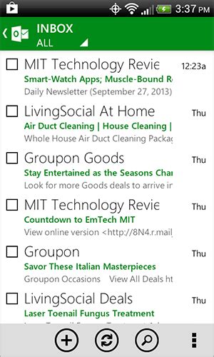 Image result for Outlook Email App for Android