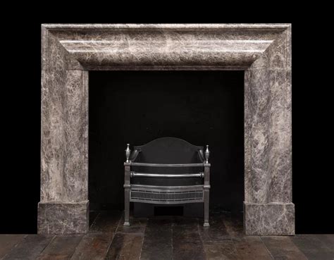 large bolection mantel of Emperador marble produced by Ryan and Smith ...