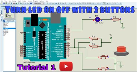 Turn LED On / Off with 2 push Buttons using Arduino Uno - Electronics ...