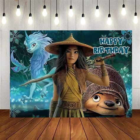 Jinsen Custom Raya and The Last Dragon Backdrop for Kids India | Ubuy