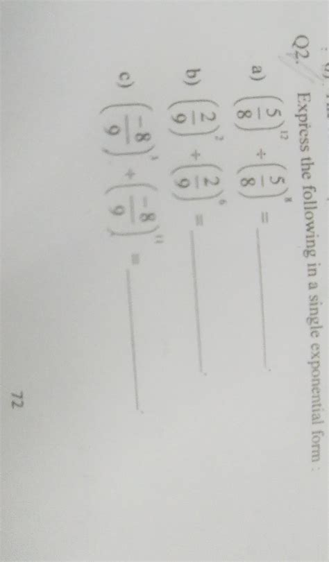 Simple Exponential Form