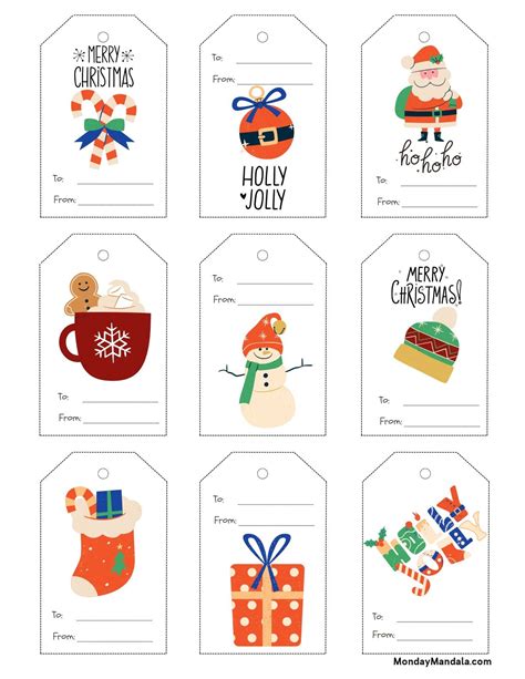 550 Printable Christmas Gift Tags (Free PDF Templates)