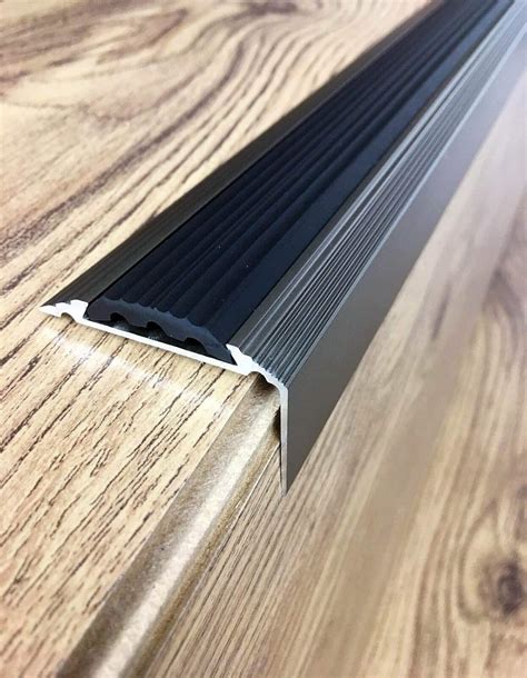 Arbiton 1.2M Aluminium Stair Nosing Edge Trim - Titanium India | Ubuy