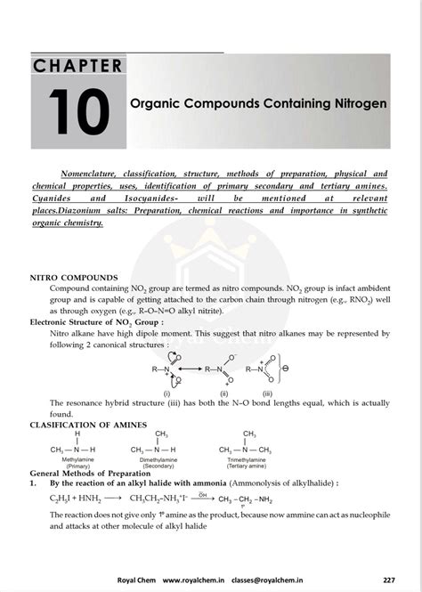 Amines and Amides | Royal Chem