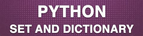 Image result for Set vs Dictionary Python