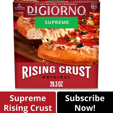DiGiorno Rising Crust Supreme Meat Pizza with Pepperoni, 29.3 oz ...