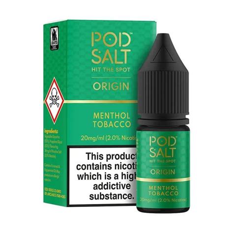 POD SALT Menthol Tobacco - Nicotine Salt - India Vape Store