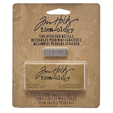 Tim Holtz Idea-ology Metal Tiny Attacher Refills, Box of 1550 Staples ...