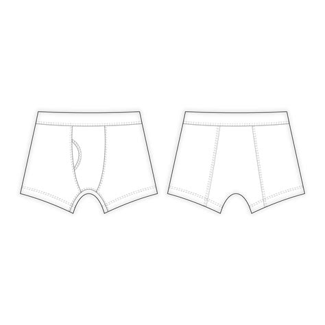 Men's Innerwear Shorts Sewing Pattern - A0001-22-V-10 – Leean Patterns