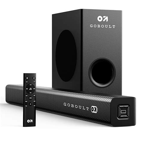 GOBOULT BassBox X160 2.1 Channel Bluetooth Soundbar with BoomX ...
