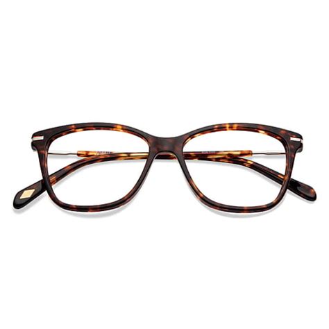 Buy Tortoise Gold Full Rim Cat Eye Fossil FOS 7105-086 Eyeglasses at ...