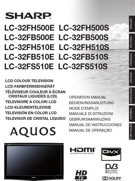 Sharp TV Instructions 的图像结果