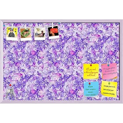 ArtzFolio Bright Purple Bulletin Board Notice Pin Board | Vision Soft ...