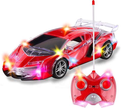 Amazon.com: Light Up RC Remote Control Racing Car - 1:20 Scale Radio ...
