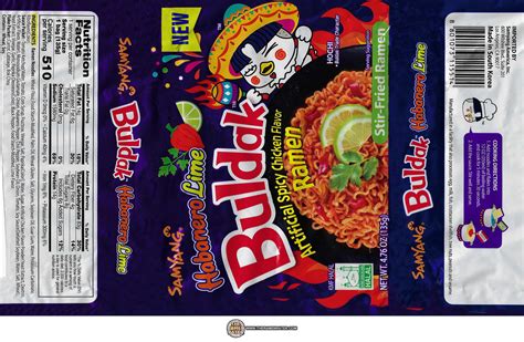 #4240: Buldak Habanero Lime Spicy Chicken Flavor Ramen - USA