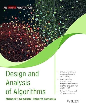 Design and Analysis of Algorithms, An Indian Adaptation eBook : Michael ...