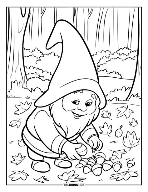 145+ Gnome Coloring Pages for Kids & Adults (Free Printable PDFs)