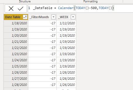 Solved: Date Table and Fact Table one-to-many relationship ...