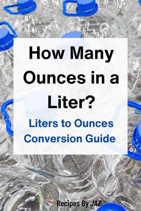 How Many Ounces in a Liter? (Conversion Guide & Charts)