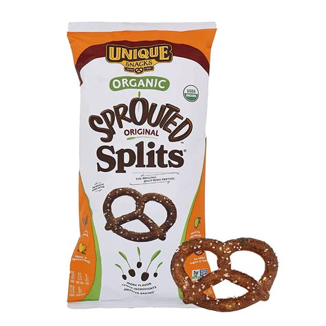 Unique Sprouted Whole Grain Wheat Pretzel Splits Original -- 8 oz - Walmart.com