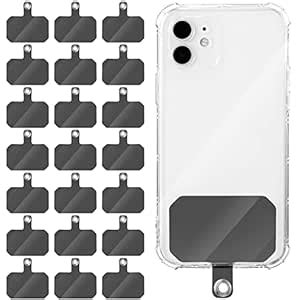 24 Pcs Phone Lanyard Tab Universal Phone Tether Patches TPU Replacement ...